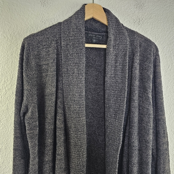 Barefoot Dreams 452 cozy lite pocket open cardigan Large XL - Picture 3 of 10